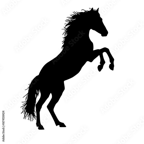 horse silhouette vector