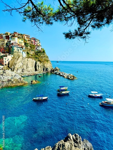 Scenic Coastal View of Cinque Terre Italy  
Beautiful Italian Seaside Village with Boats  
Picturesque Landscape of Italy’s Colorful Cliffside Houses  
Italy Travel Destination – Mediterranean Seascap