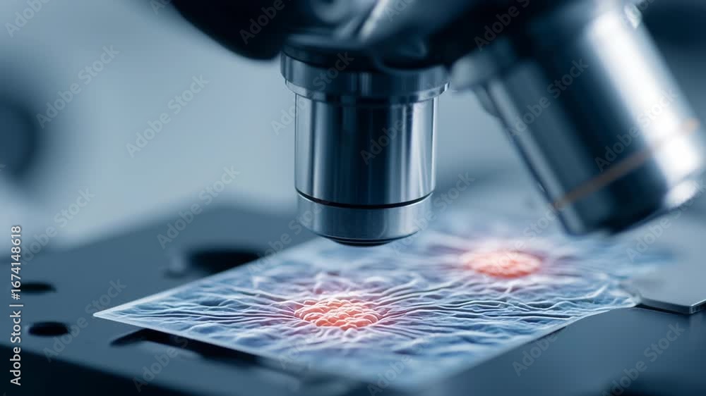 Rare Cell Type Observed Under Microscope with Cellular Details ...