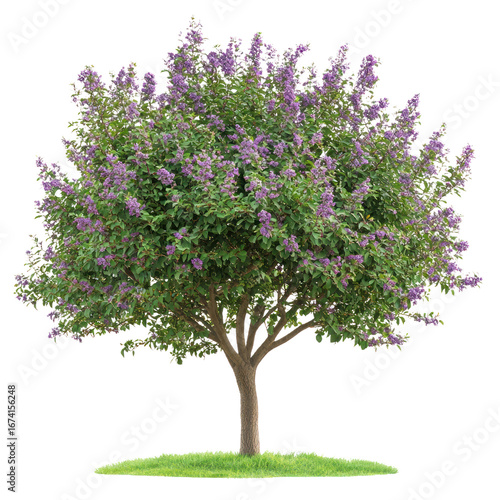 Nirgundi (Vitex) Tree isolated on transparent background