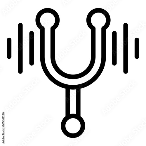 tunning fork icon vector