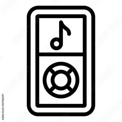 mp3 player icon vector