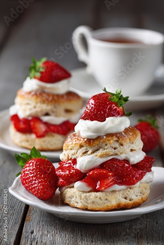 Wallpaper Mural Homemade Scones with Cream Tea Torontodigital.ca