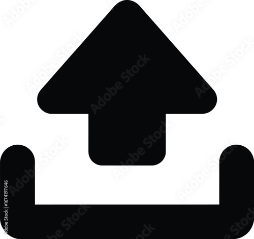 Upload arrow icon symbol direction