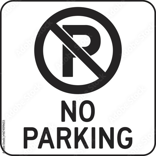 Free Download Black and white rectangular traffic sign illustration with bold typography - GFXLoad