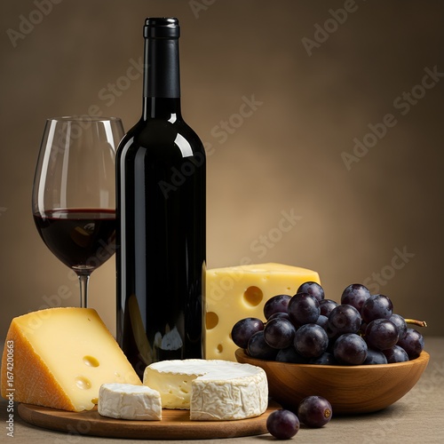 wine and cheese platter