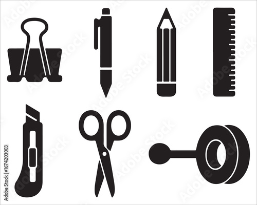 Set of tool icons vector collection