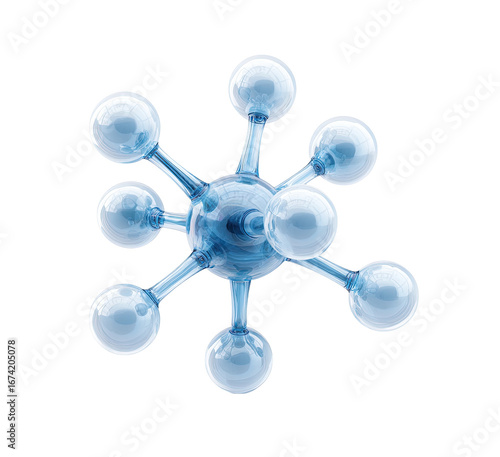 3D rendered molecule