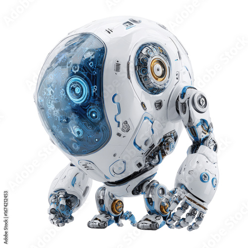 Cute, futuristic robot (7)