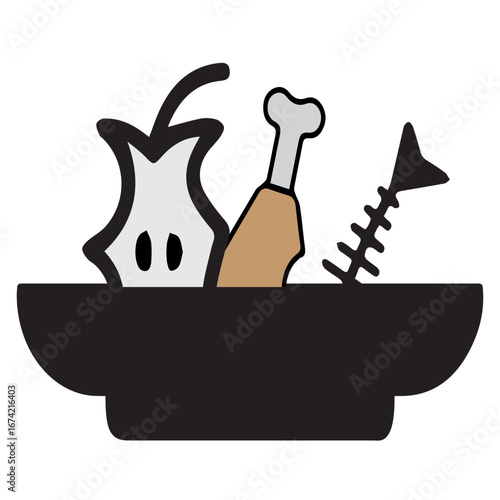 Leftovers black icon