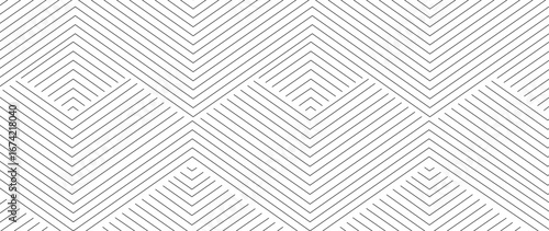 Seamless background in monochrome, Vector, zigzag, repeating patterns