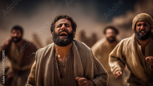 Korah and his followers are swallowed by the earth, symbolizing divine judgment, the consequences of rebellion, and the power of God’s justice..