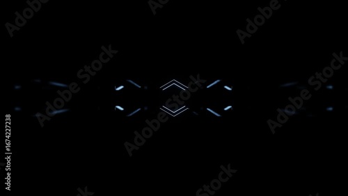Grey neon Arrow tunnel VJ loop background animation