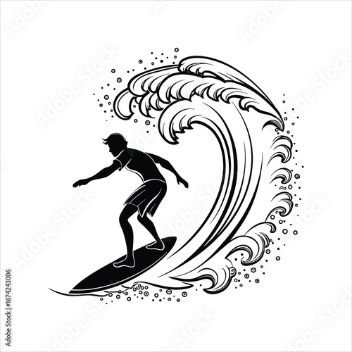 silhouette of snowboarder