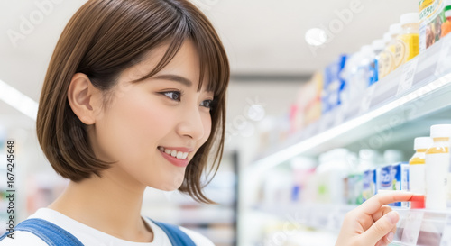 スーパーマーケットで買い物をする女性 Free Download スーパーマーケットで買い物をする女性 - GFXLoad