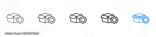 Product Management Icon Different Style Outline Collection Set 