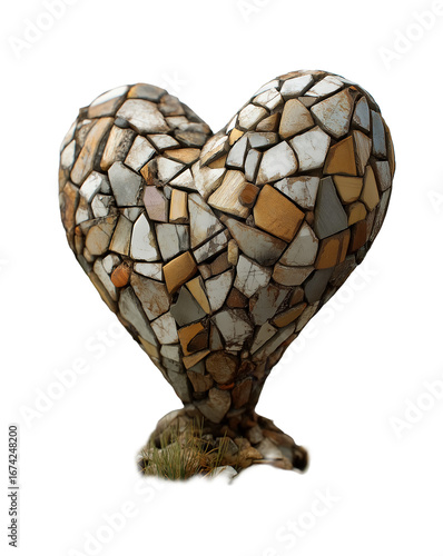 heart made of wood