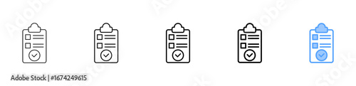 Order Icon Different Style Outline Collection Set 