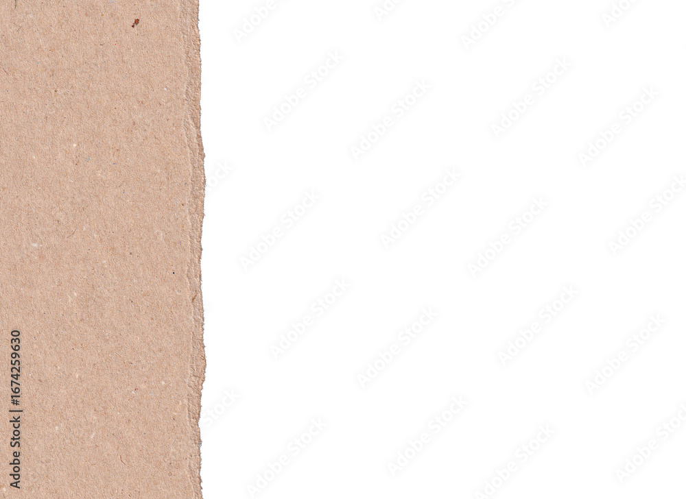 Fototapeta premium Torn craft paper texture