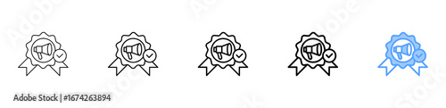 Marketing Quality Icon Different Style Outline Collection Set 