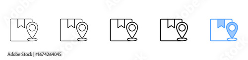 Product Positioning Icon Different Style Outline Collection Set 