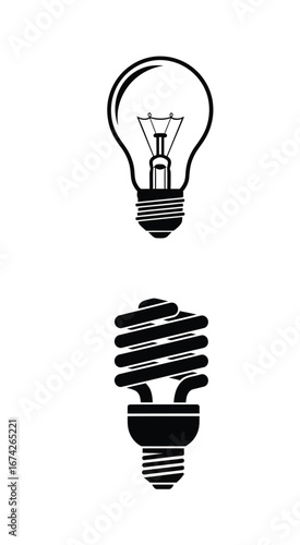 Evolution of Light Incandescent Bulb to Energy-Saving Fluorescent Lamp