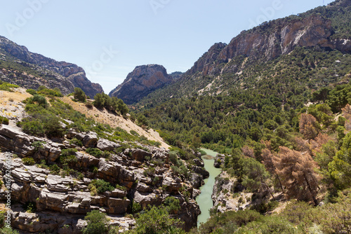 Mountain landscape with river in Málaga