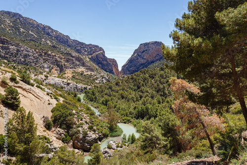Mountain landscape with river in Málaga