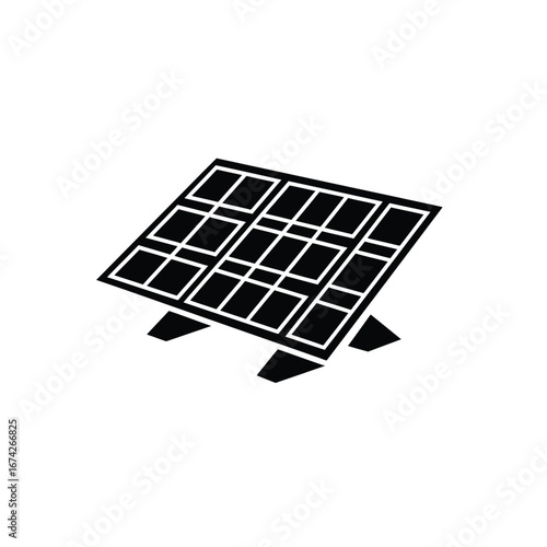 Solar Panel Illustration Sustainable Energy and Renewable Power