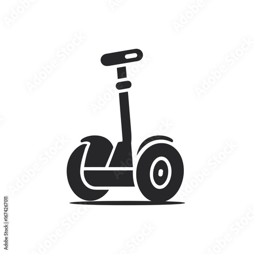 Self-Balancing Scooter Icon Eco-Friendly Urban Transportation
