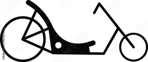 Bicycle Icon – Minimal Solid Vector Bike Symbol