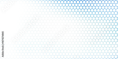 Hexagonal cyberspace green background. Hexagon grid tech pattern.Vector