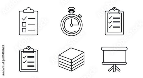 Streamlined project management toolkit showcasing essential elements for efficient workflow