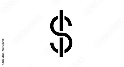 Minimalistic financial representation emphasizing monetary value and economic strength