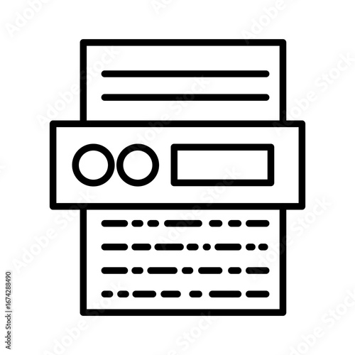 Line icon Vector illustration design