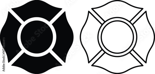  Firefighter Maltese Cross Icon