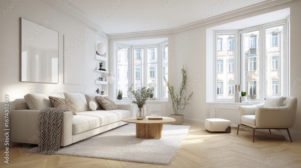 Fototapeta premium living room interior