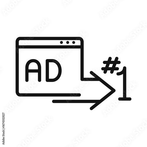 Line icon Vector illustration design