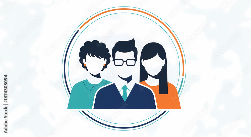Obraz premium Diverse professional team collaborating successfully within a modern business environment