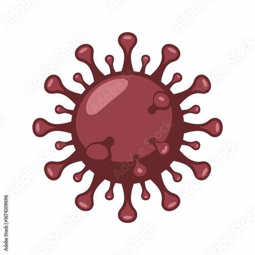 Viral Particle Illustration A Microscopic View of Infectious Agents