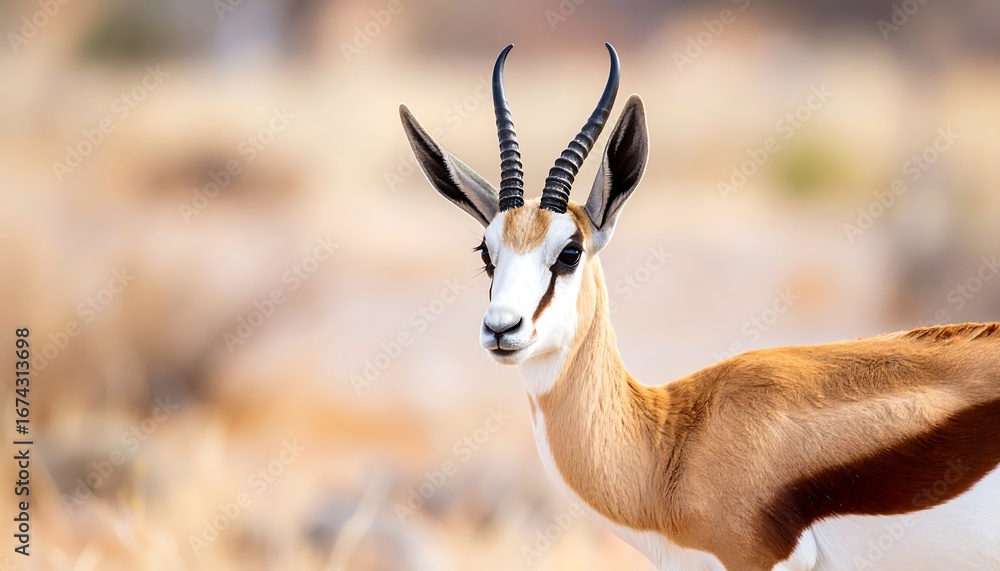 Naklejka premium Close-up of a Springbok