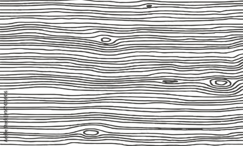 Wooden background pattern. Wood grain texture. Dense lines. Vector illustration	