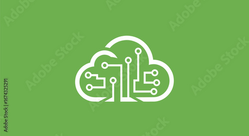Cloud Computing Circuit Board Technology Network Data.