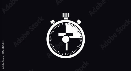 Stopwatch Split in Two: Time Management and Decision Making.