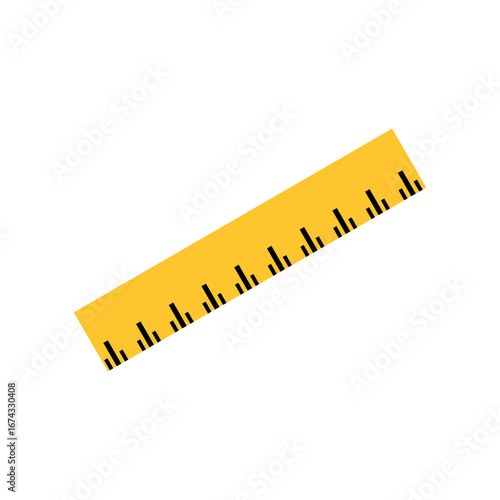 yellow ruller illustration