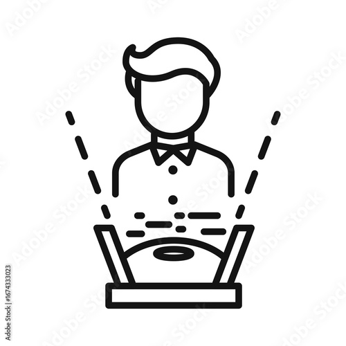 Line icon Vector illustration design