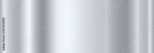 Shimmering silver metallic gradient. Abstract background with gradient effect, metallic, foil texture. Vector illustration.