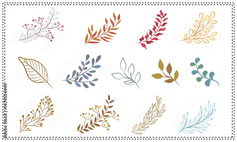 Fototapeta premium Golden floral wreath with wheat ears, a nature-inspired vector illustration of a laurel branch and autumn flowers.