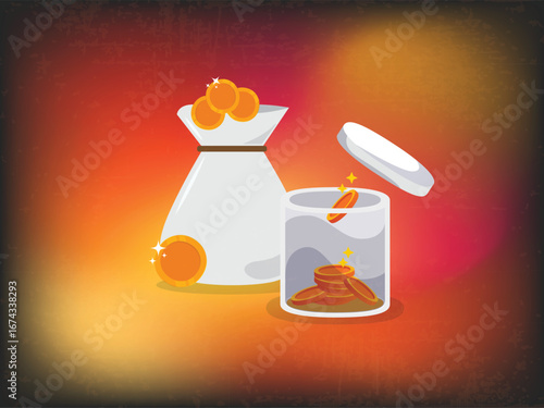 Woman holding cocktail vector illustration