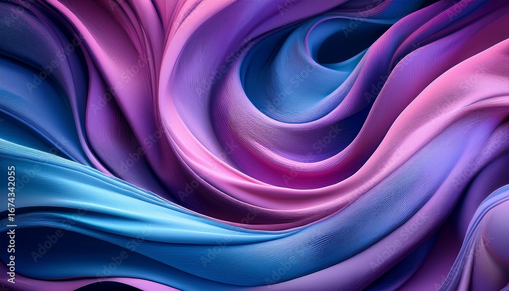 Obraz premium abstract swirling purple pink and blue hues 1